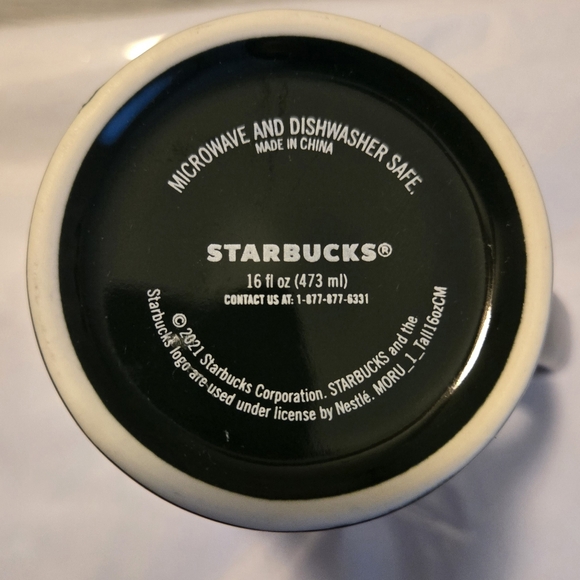 2021 Starbucks Siren Multicolored 16oz Mermaid Logo Coffee Mug Ceramic Holiday - Picture 3 of 8